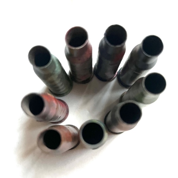 Colorful Bullet Shell Art Pieces- Polka Dots & Patterns- Art! - Picture 8 of 10